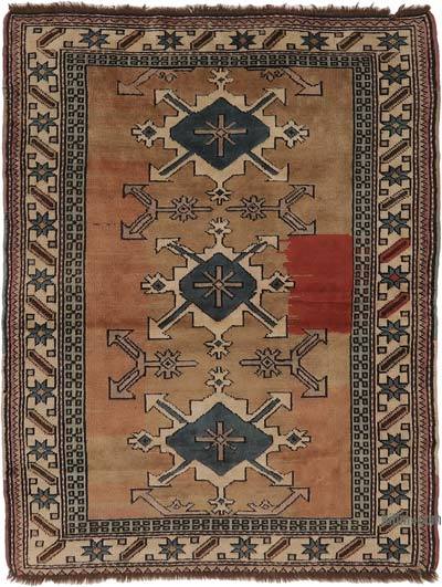 Vintage Turkish Hand-Knotted Rug - 4'  x 5' 6" (48 in. x 66 in.)