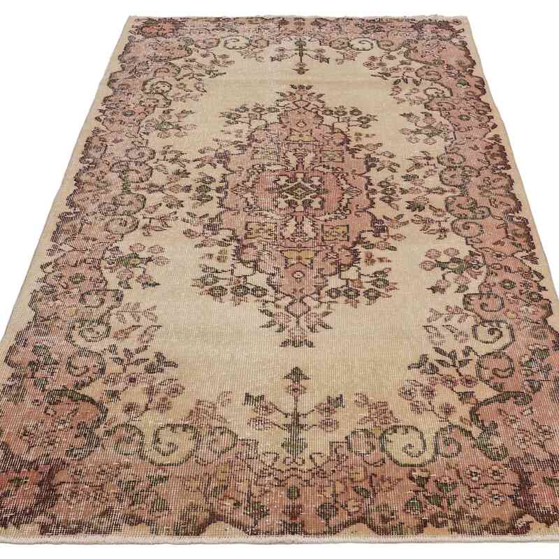 Alfombra Vintage Turca Anudada a Mano - 120 cm x 210 cm - K0065588