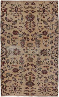 Alfombra Vintage Turca Anudada a Mano - 107 cm x 178 cm