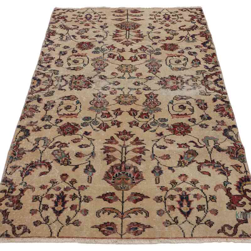 El Dokuma Vintage Halı - 107 cm x 178 cm - K0065591