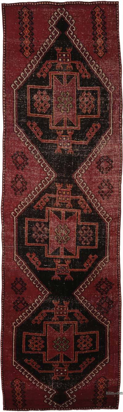 Vintage Turkish Hand-Knotted Runner - 2' 11" x 10' 5" (35 in. x 125 in.)