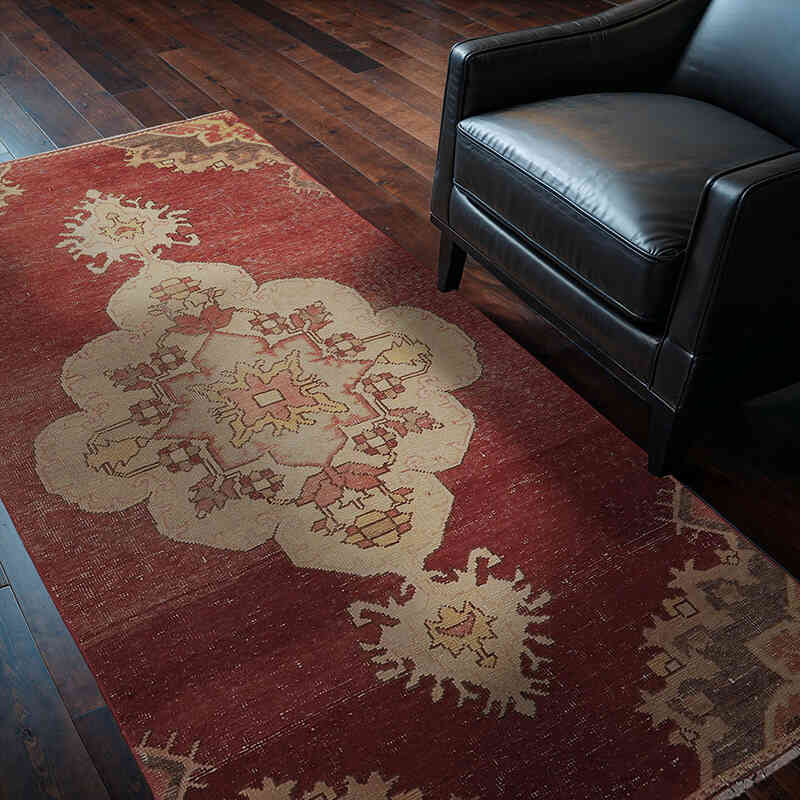 Vintage Turkish Hand-Knotted Rug - 3' 3" x 6' 9" (39" x 81") - K0065599