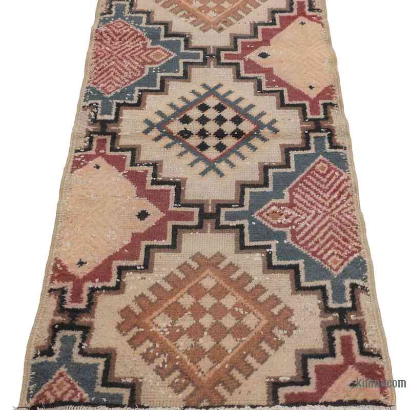 Vintage Turkish Hand-Knotted Rug - 2' 4" x 4' 8" (28" x 56") - K0065601