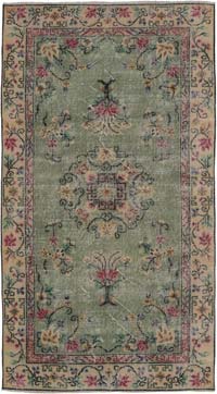 El Dokuma Vintage Halı - 110 cm x 205 cm
