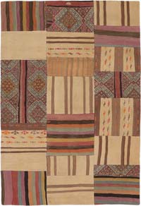 Patchwork Kilim Rug - 4' 5" x 6' 6" (53" x 78")