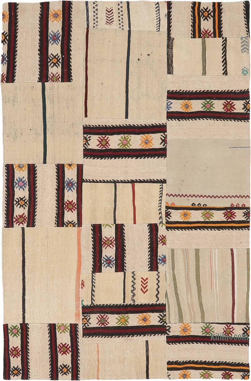 Patchwork Kilim Rug - 4' 5" x 6' 10" (53" x 82") - K0065616