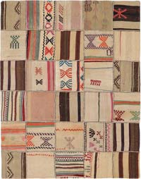 Alfombra Kilim de Retazos - 131 cm x 172 cm