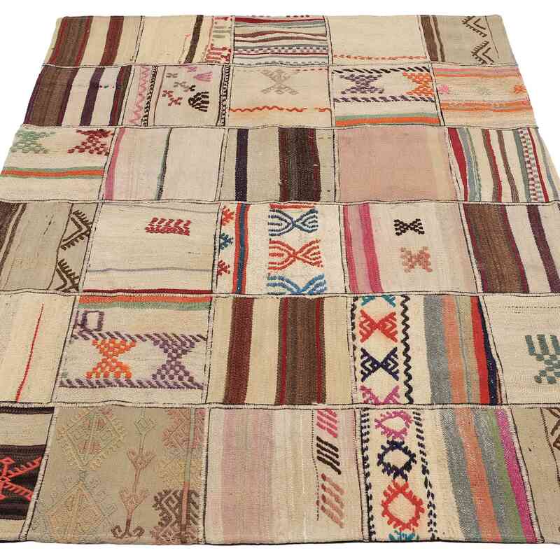 Alfombra Kilim de Retazos - 131 cm x 172 cm - K0065618