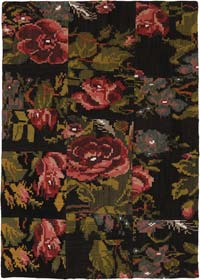 Alfombra Kilim de Retazos - 130 cm x 185 cm