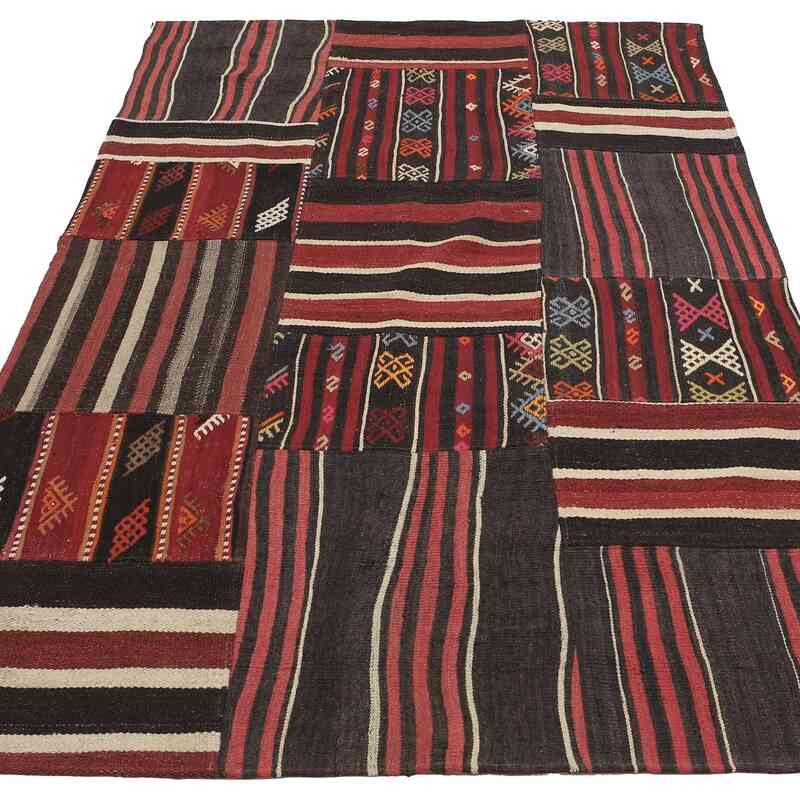 Alfombra Kilim de Retazos - 133 cm x 217 cm - K0065625