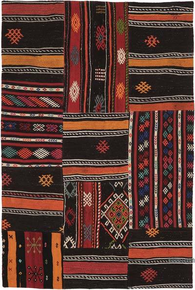 Alfombra Kilim de Retazos - 135 cm x 210 cm