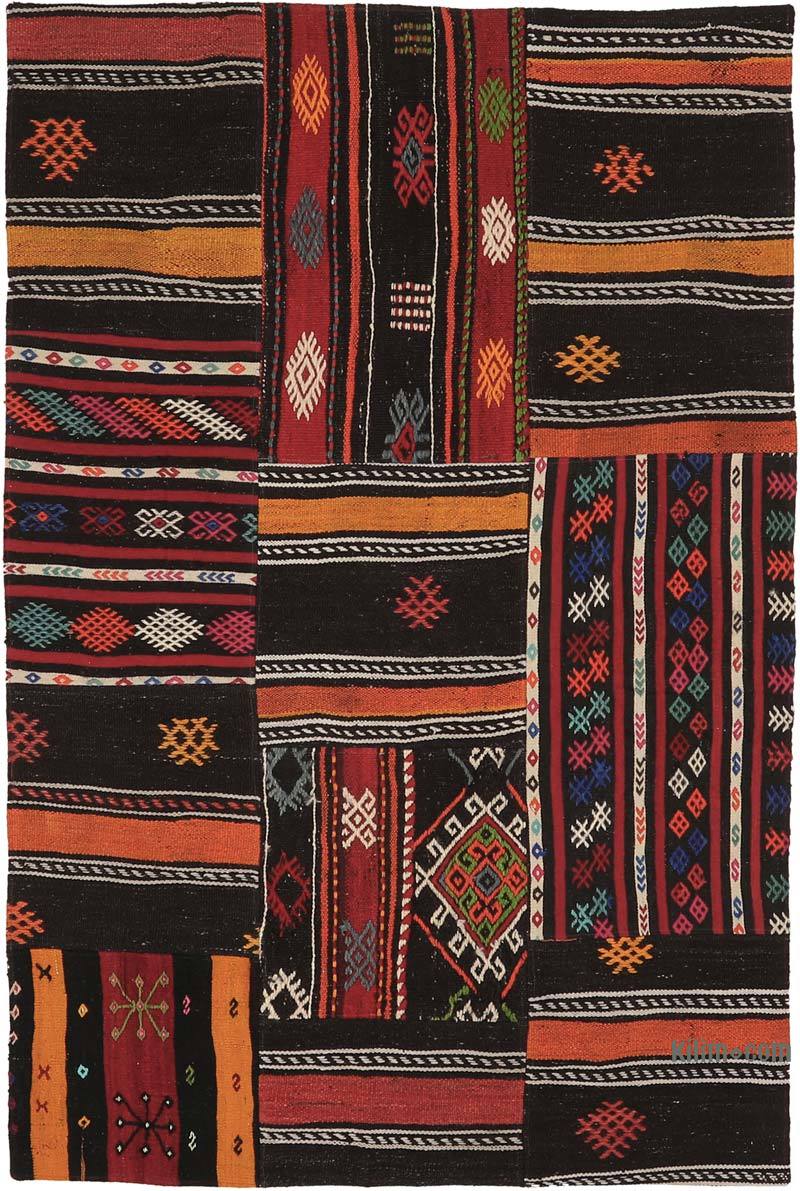 Patchwork Kilim Rug - 4' 5" x 6' 11" (53" x 83") - K0065629
