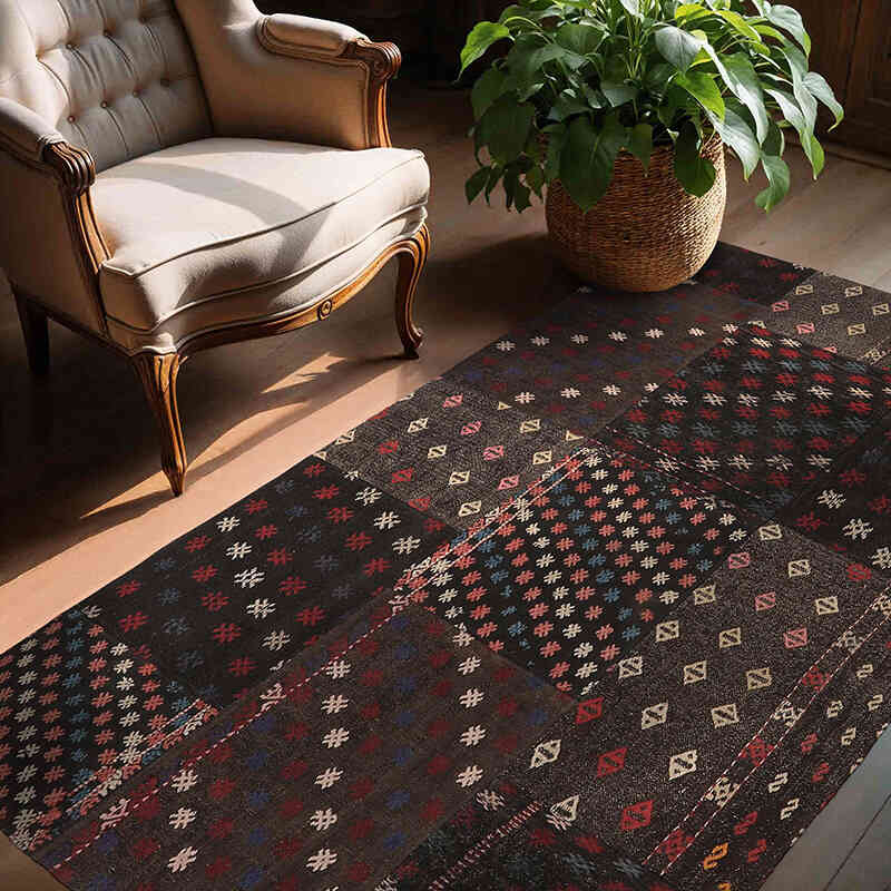 Patchwork Kilim - 135 cm x 214 cm - K0065632