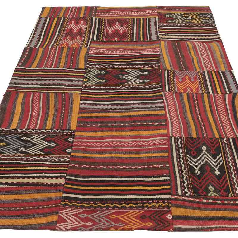 Alfombra Kilim de Retazos - 120 cm x 224 cm - K0065636