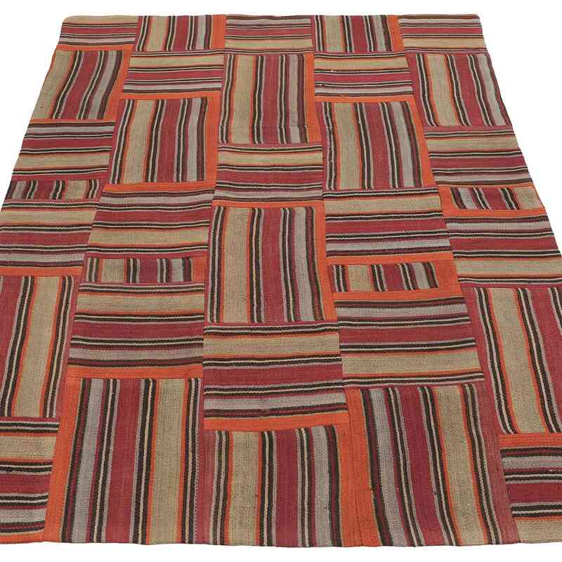 Patchwork Kilim Rug - 3' 10" x 5' 8" (46" x 68") - K0065640