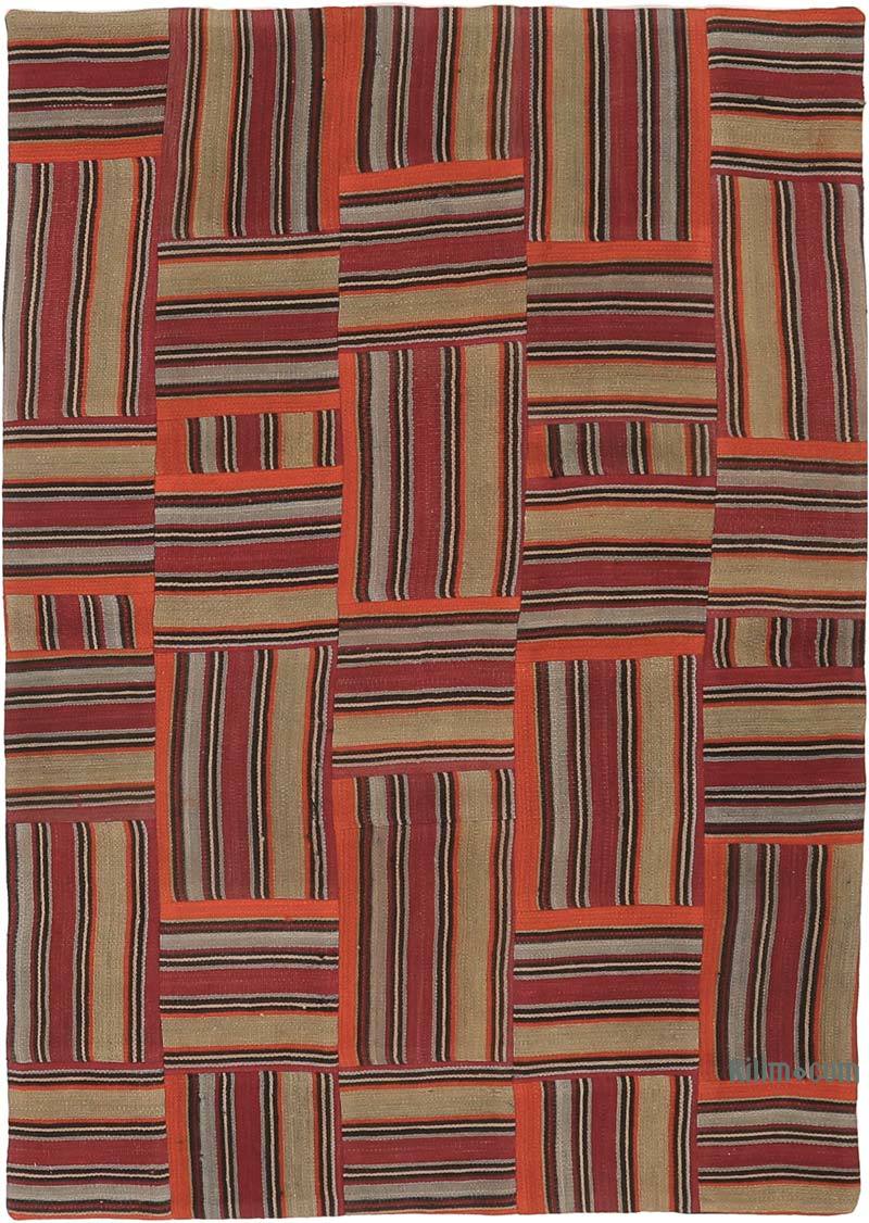 Patchwork Kilim Rug - 3' 10" x 5' 8" (46" x 68") - K0065640
