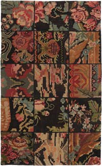 Alfombra Kilim de Retazos - 116 cm x 194 cm