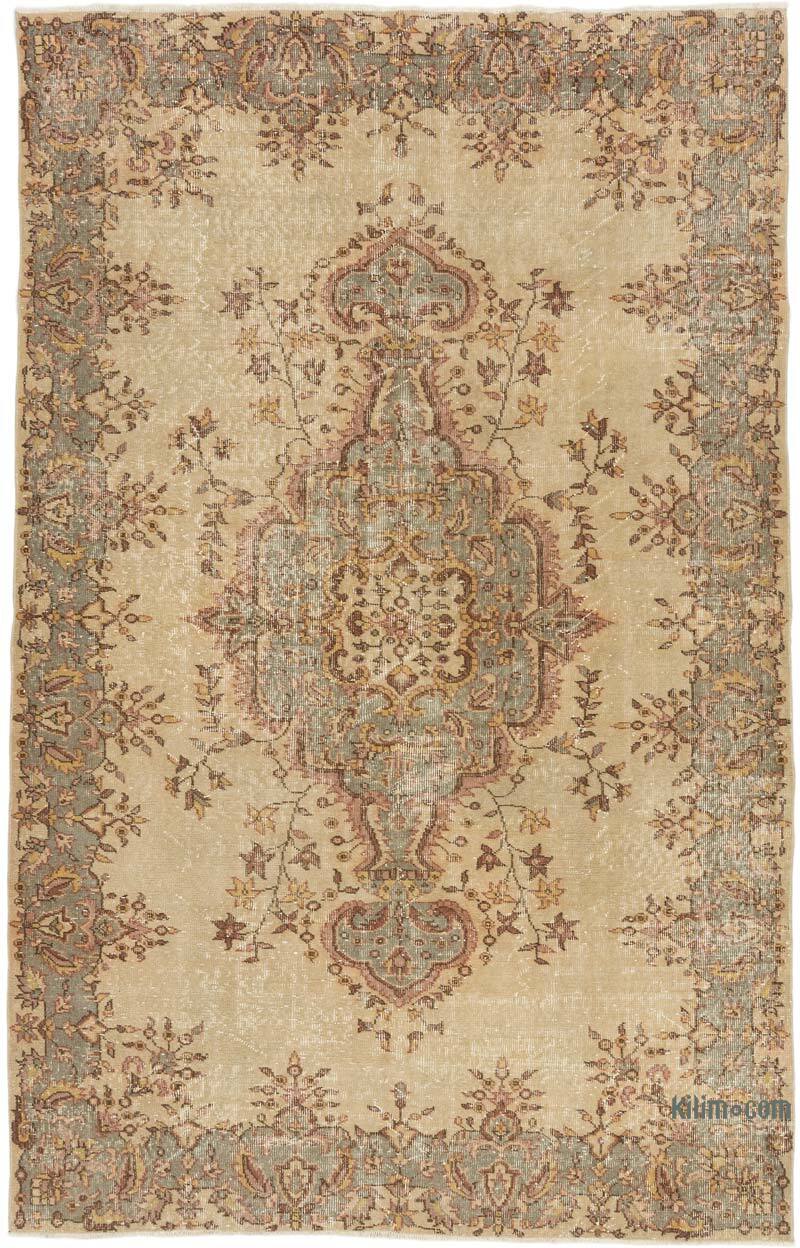 Alfombra Vintage Turca Anudada a Mano - 183 cm x 280 cm - K0065666