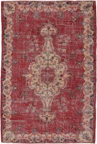 Alfombra Vintage Turca Anudada a Mano - 170 cm x 257 cm