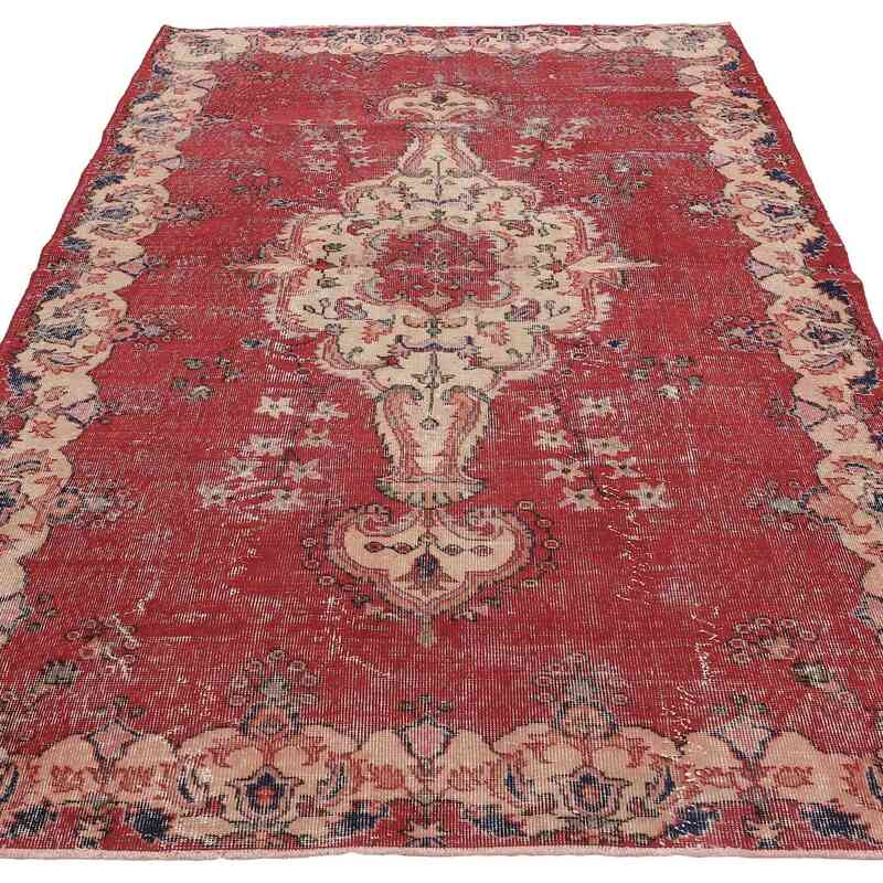 Alfombra Vintage Turca Anudada a Mano - 170 cm x 257 cm - K0065672