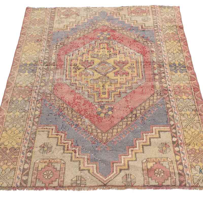 Alfombra Vintage Turca Anudada a Mano - 110 cm x 160 cm - K0065695