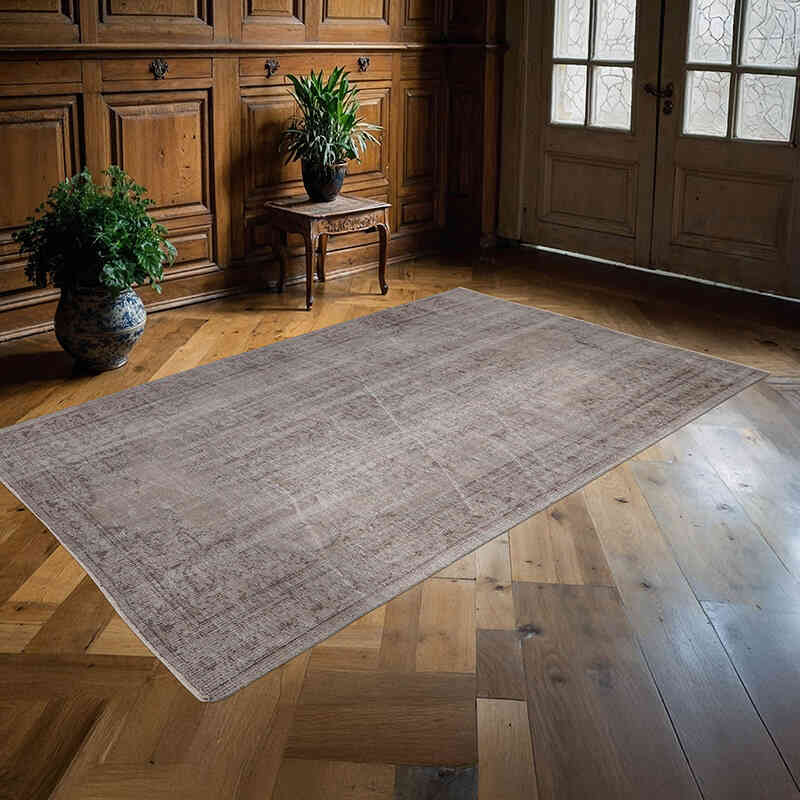 Alfombra Turca Vintage Sobre-teñida - 159 cm x 269 cm - K0065705