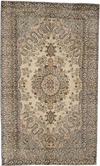 Vintage Turkish Hand-Knotted Rug - 5' 8" x 9' 5" (68" x 113")