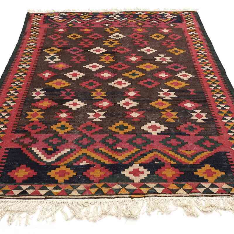Alfombra Vintage Anatolian Kilim - 156 cm x 233 cm - K0065716