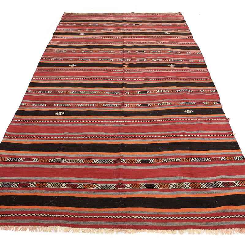 Vintage Anatolian Kilim Rug - 5' 2" x 10' 3" (62" x 123") - K0065720