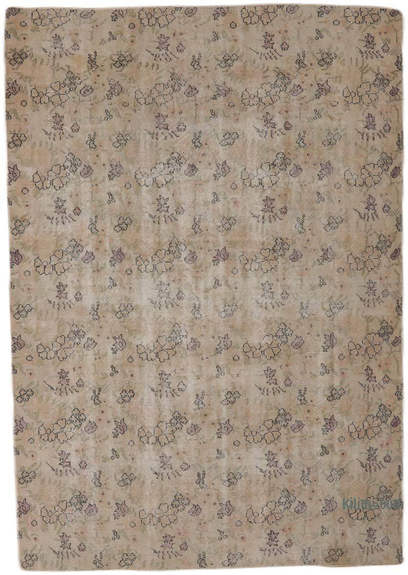 Vintage Turkish Hand-Knotted Rug - 6' 3" x 8' 10" (75" x 106") - K0065734