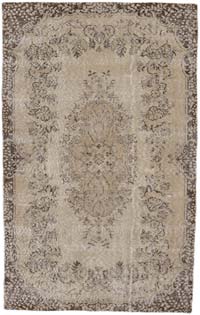 Alfombra Vintage Turca Anudada a Mano - 167 cm x 268 cm
