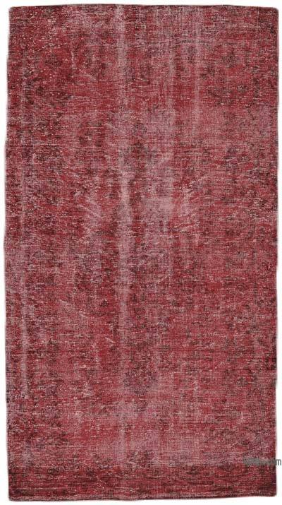 Boyalı El Dokuma Vintage Halı - 152 cm x 275 cm