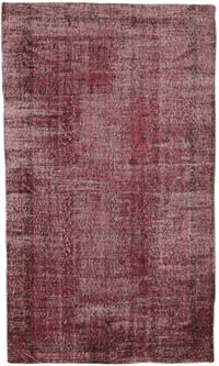 Over-dyed Vintage Hand-Knotted Turkish Rug - 5' 3" x 9' 1" (63" x 109")