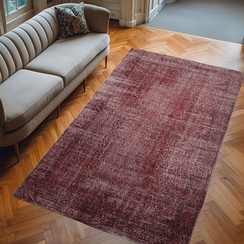 Alfombra Turca Vintage Sobre-teñida - 161 cm x 277 cm - K0065746