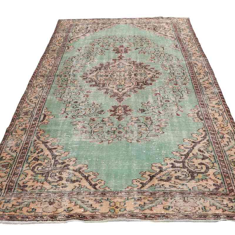 Alfombra Vintage Turca Anudada a Mano - 178 cm x 292 cm - K0065750
