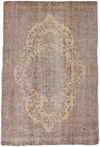 Vintage Turkish Hand-Knotted Rug - 5' 7" x 8' 7" (67" x 103")