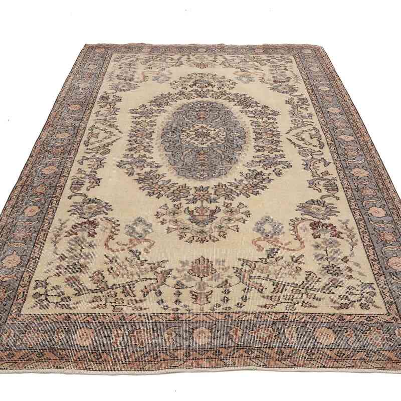 Alfombra Vintage Turca Anudada a Mano - 169 cm x 263 cm - K0065753