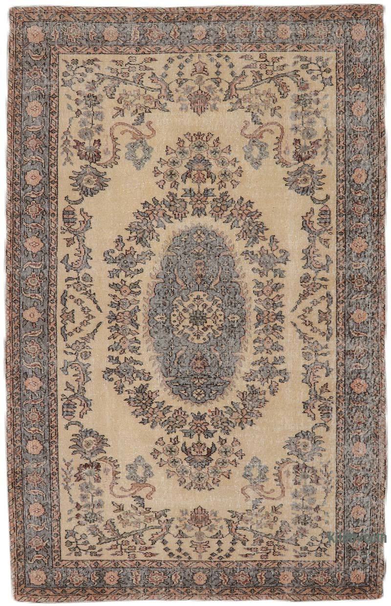 Alfombra Vintage Turca Anudada a Mano - 169 cm x 263 cm - K0065753
