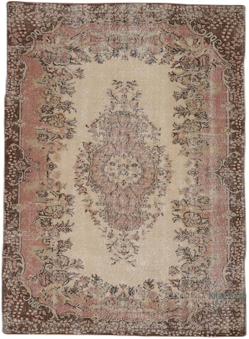 Vintage Turkish Hand-Knotted Rug - 5' 11" x 8' 4" (71" x 100") - K0065754