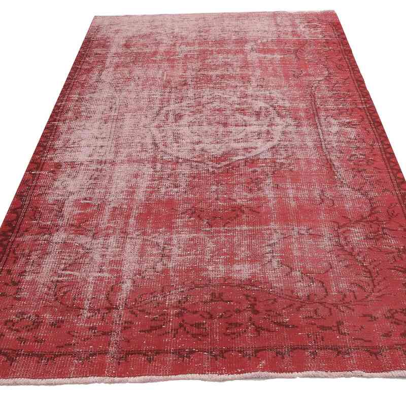 Over-dyed Vintage Hand-Knotted Turkish Rug - 5' 1" x 8' 10" (61" x 106") - K0065758