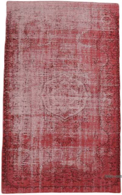 Over-dyed Vintage Hand-Knotted Turkish Rug - 5' 1" x 8' 10" (61 in. x 106 in.)