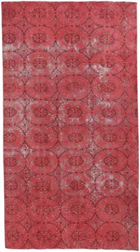 Boyalı El Dokuma Vintage Halı - 160 cm x 295 cm