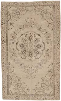 Alfombra Vintage Turca Anudada a Mano - 161 cm x 268 cm
