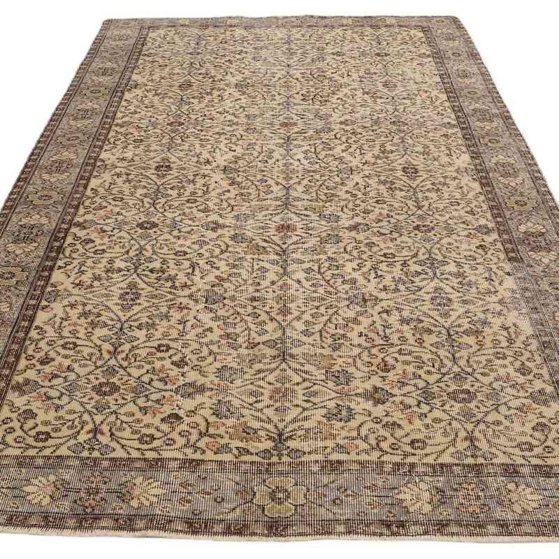 Vintage Turkish Hand-Knotted Rug - 6' 1" x 9' 6" (73" x 114") - K0065767
