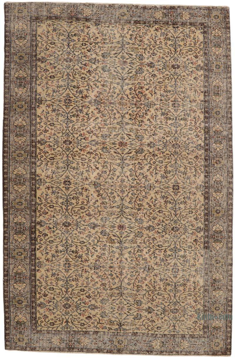 Vintage Turkish Hand-Knotted Rug - 6' 1" x 9' 6" (73" x 114") - K0065767