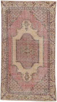Vintage Turkish Hand-Knotted Rug - 3' 8" x 6' 6" (44" x 78")