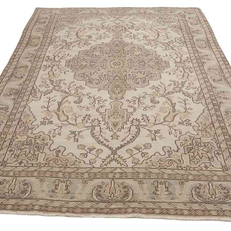 Vintage Turkish Hand-Knotted Rug - 6'  x 9' 2" (72" x 110") - K0065769