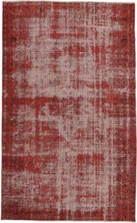 Over-dyed Vintage Hand-Knotted Turkish Rug - 5' 10" x 9' 7" (70" x 115")