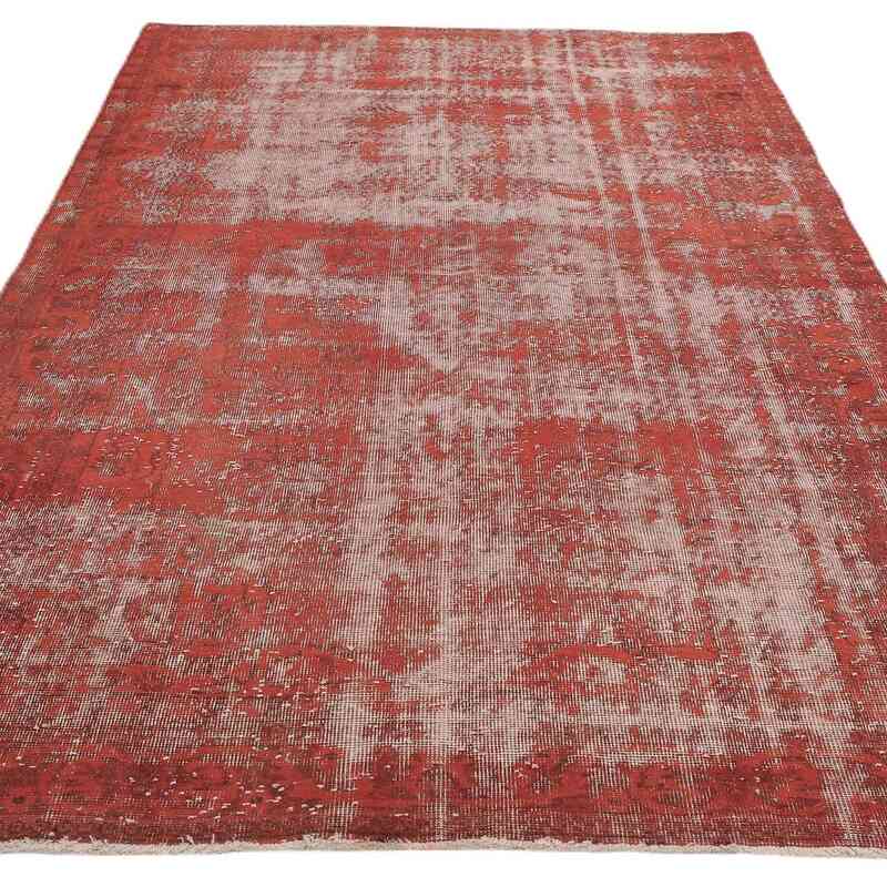 Boyalı El Dokuma Vintage Halı - 178 cm x 292 cm - K0065771