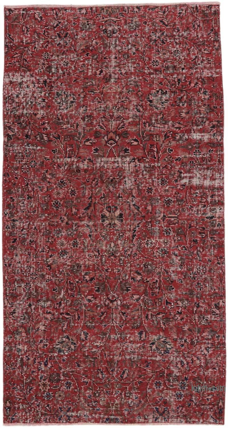 Alfombra Vintage Turca Anudada a Mano - 110 cm x 210 cm - K0065775